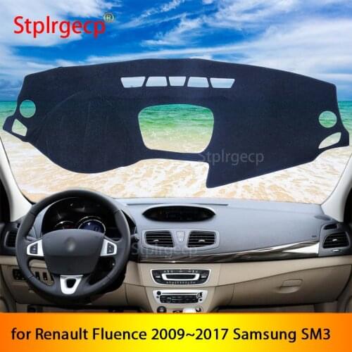 For Renault Fluence 2009~2017 Samsung SM3 Anti-Slip Mat Dashboard Cover Pad Sunshade Dashmat Car Accessories 2016 2015 2014 2013