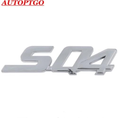 Siver Front Rear Side SQ4 Logo Emblem Badge Nameplate Decal Sticker For Maserati Ghibli Quattroporte Levante Trunk or Hood