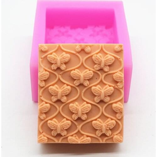 Silicone mould 5x6cm handmade soap mold butterfly pattern shape fondant cake mold DIY Incense clay resin craft mold tools