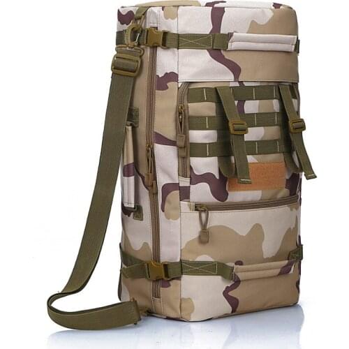 Tactical Bag Mountaineering Backpack 50L Camping Backpack Rucksack Military Backpack Hiking Backpacks Army Bag Travel Backpack