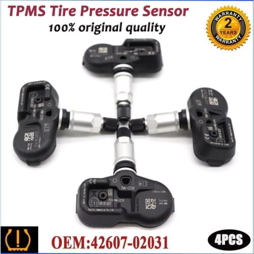 TPMS Tire Pressure Monitor Sensor 42607-02031 Fit For Toyota Camry Corolla RAV4 IV Sequoia FJ Land Cruiser 200 Prado 433Mhz