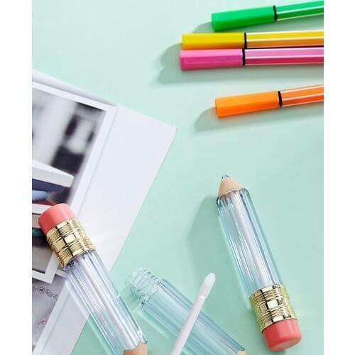 Packaging Material Makeup DIY Lip Glaze Pencil Lip glaze empty tube Lip gloss Transparent Cosmetic Container Tubes
