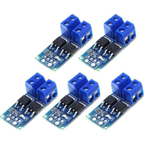 WSFS Hot 15A MOS Trigger Switch Driver Module FET PWM Regulator High Power Electronic Switch Control Board (5 Pieces)