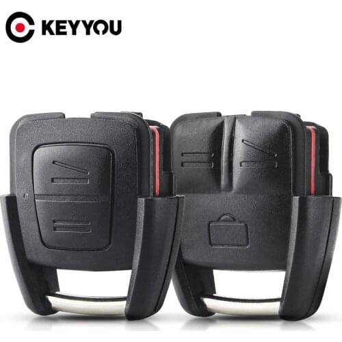 KEYYOU 3 Buttons Replacement Car Key Shell for Vauxhall Opel Astra Zafira Omega Vectra No Chip Uncut Blade Remote Fob Case Cover