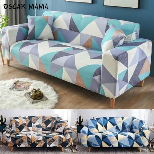 Black Modern Colorful Nordic Geometry Single Two Three Seat Section Large Sofa Protection Couch Case Armchairs Slipcovers Chaise