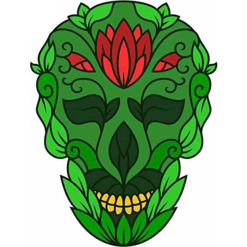 Green Skeleton KK Vinyl Car Stickers High Quality Personality Fine Kids Room Scratch-proof Window Waterproof PVC Decal