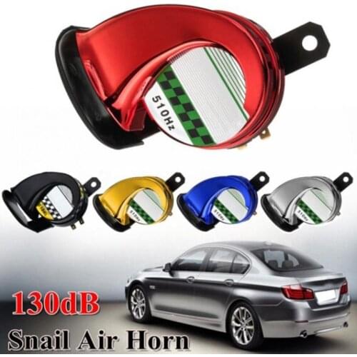 1pcs 12V DC 130db Car Snail Horn Universal 510HZ Waterproof Air Motorcycle Truck Horn Siren Loud Snail Air Car Horn Sound Signal