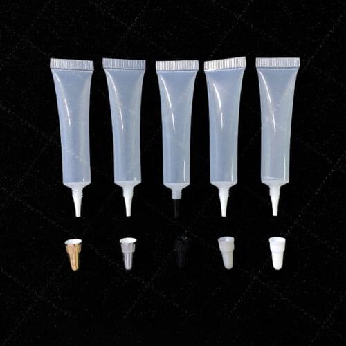 10ml Squeeze Bottle Cosmetic Essential Oil Bottle Cosmetic Sample Tube Cream Lotion Sample Hose For Travel 50pcs/lot