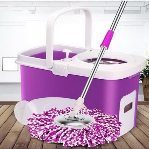 150602/The new dual-drive rotary mop Living home cleaning tools Stainless steel magic Spin Mop/High quality fiber head