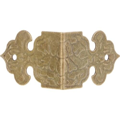30 Pcs Vintage Bronze Jewelry Box Wooden Furniture Corners DIY Decoration