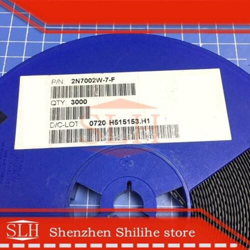 500pcs/lot 2N7002W-7-F 2N7002W-7 2N7002W 2N7002 SOT323 Brand new original