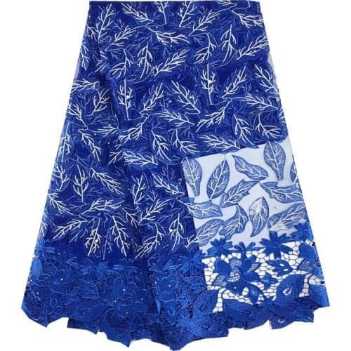 African lace fabric 2019 high quality lace luxury french laces african lace fabric 048 5yards For Wedding