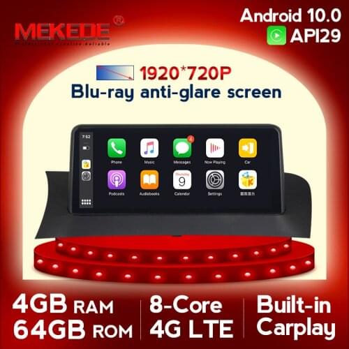 Car Multimedia Player for BMW X3 F25 X4 F26 CIC NBT System Android 10.0 Autoradio Headunit Navigation GPS 10.25' Screen IPS 4G