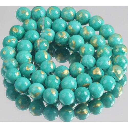 Light Green Lapis Lazuli Jades Stone Beads Round Loose Spacer Beads For Jewelry Making DIY Bracelet Accessories 4/6/8/10/12mm
