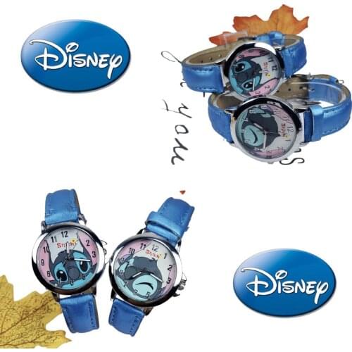 Disney Stitch Anime Watch Quartz Watch for Boys and Girls Cute Childish Fashion Trend 2021 New Free Shipping Cartoon Watch Cute