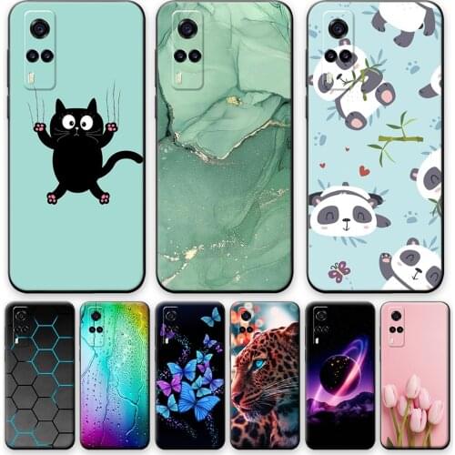 For vivo Y31 2021 Case Shockproof Phone Case For vivo Y31 2021 Cute Panda Back Cover For vivo Y31 2021 6.58 inch Silicone Bumper