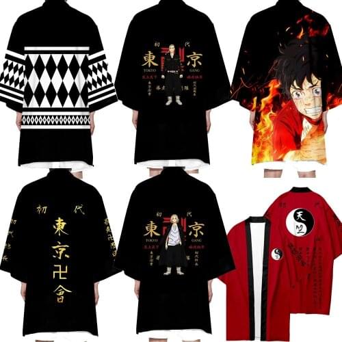 Tokyo Revengers Long Cloak Kimono Haori Hanagaki Takemichi Bathrobe Ken Ryuguji Yukata Sano Manjirou Coat Cosplay Costume
