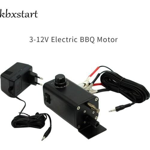 Kbxstart Eletrico Grill Motor Bbq Motor Para Asador Simple Grillmotor Charcoal Rotisserie 12V Electric Motor With Multiple Speed