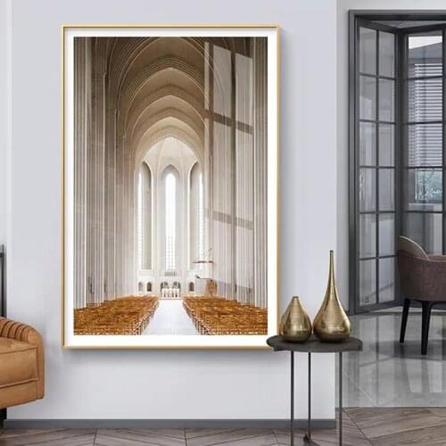 Stereo Space Of Urban Construction Art Mural Wallpaper Canvas Poster Sitting Room Corridor For The Bedroom Decoration Painting