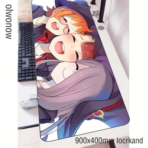 Little Witch Academia mousepad wrist rest gaming mouse pad pc computer gamer accessories mat anime laptop desk protector pads