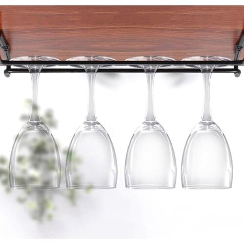 Wine Glass Rack Kitchen Metal Goblet Display Stand Dining Bar Cup Hanging Holder Drinking Glasses Stemware Shelf Accessories