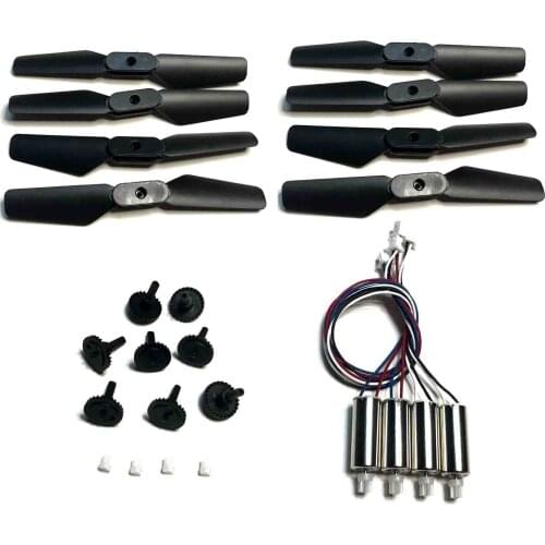 Mini Rc Drone S171 S171PRO LSRC XT6 Quadcopter Spare Parts Motor Engines Gears Propeller blade Set