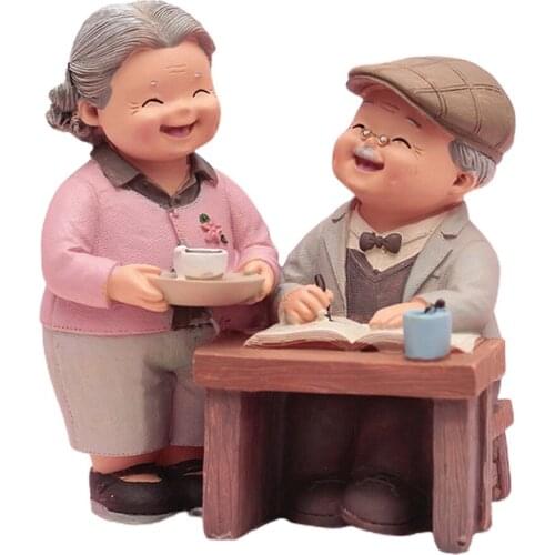 Couple Figurine Mini Ornaments Table Decor Wedding Anniversary Gift Handmade Night Light 13.5x9.5x11.5cm Home Desk Decoration