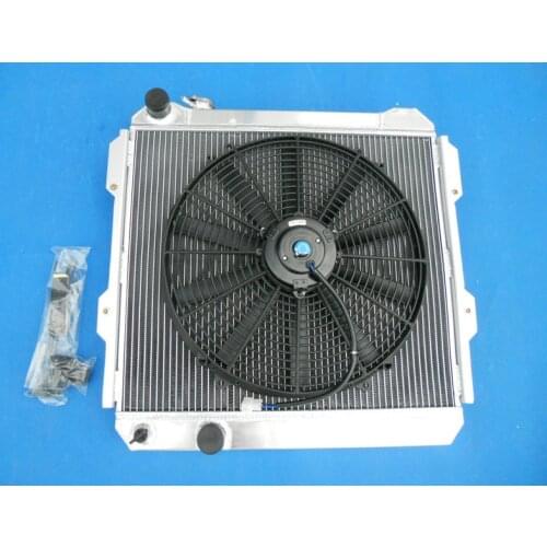 3 Row Aluminum Radiator +Fan 1984-1991 For TOYOTA HILUX LN85 LN60 LN61 LN65 2.4L Diesel MT 1984 1985 1986 1987 1988 1989 1990