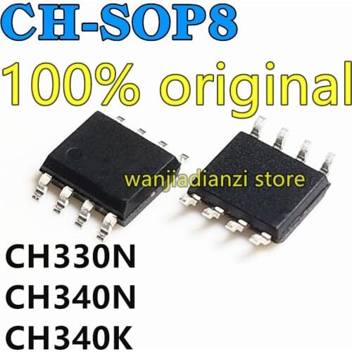 New and original CH340N CH330N SOP8 CH340K ESSOP10 USB SERIAL PORT IC USB serial interface chip built-in crystals, turn the USB
