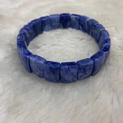 Blue sodalite gem stone bracelet DIY charming jewelry for woman for gift wholesale
