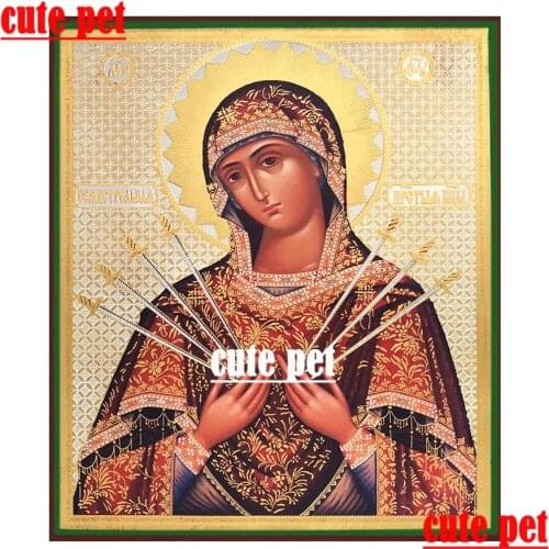 Religious Icon Virgin Russian Icon Diamond Painting Full Drill mosaic diamant Embroidery rhinestone handcraft Home Decor puzzle