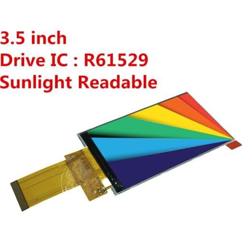 3.5 inch HD TFT LCD Screen Resistance Touch Panel R61529A Drive IC 40PIN socket 320x480 Capacitance TP MCU SPI 3/4 WIRE