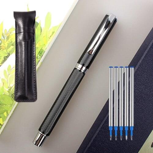 High Quality Luxury 0.5mm Rollerball Pen School & Office Supplies Metal Ballpoint Pen For Student Stationery Gift pen