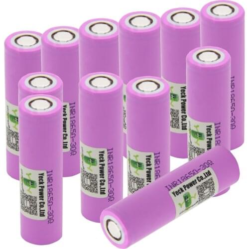 Russian Warehouse Fast Delivery INR18650 30Q battery lithium batteries li-ion 30A 10C 3000mah 3.7V / 18650 battery charger
