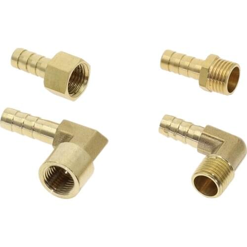 1pcs Hose Pagoda Connector 6 8 10 12 14mm Hose Barb Connector 1/8 1/4 3/8 1/2 BSP Male Female Thread Brass Water Pipe Fittings