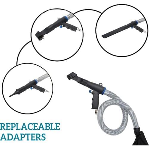 2 in 1Pneumatic Dust Blowing Gun Set Blow/Vacuum Gun for Cleaning Dust 1/4 in 3L