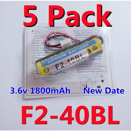 5pcs New Original F2-40BL ER6 AA 3.6V 1800mAh PLC Lithium Battery Batteries ( Can Replace ER6C )