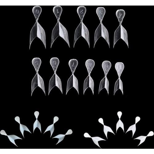 500pcs Salon Short French False Nails Tips Artificial Nail Art Wrap Edge Tips Fingernail DIY Practice