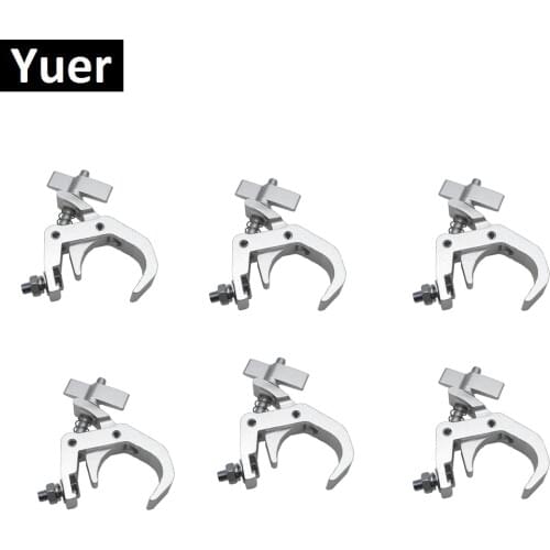 6Pcs/Lot Aluminum Lights Hook LED Par Hooks Professional Stage Equipment LED Stage Light Truss DJ Club Hanging Hook Stage Clamp