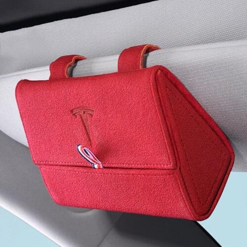 Car borne sunshade glasses case dust-proof anti-scraping For Tesla Model 3 Interior Accessories