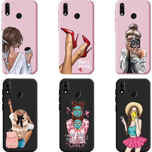 For Huawei P Smart 2019 Case on Psmart 2019 Case Cute Baby Fashion Girls Soft Silicone Cover For Huawei P Smart 2019 Phone Cases
