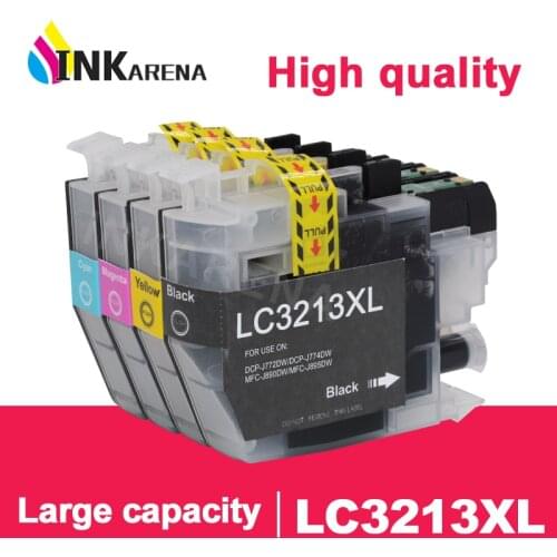 INKARENA LC3213 Dye Ink Cartridges Compatible For Brother LC 3213 DCP-J772DW DCP-J774DW MFC-J890DW MFC-J895DW Printers