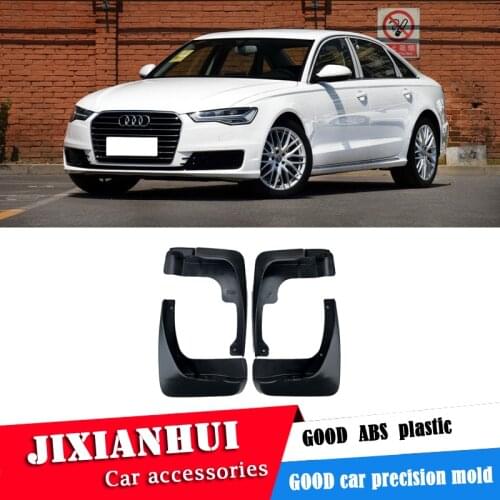 For Audi A6 2016-2017 Mudflaps Splash Guards Front With the color and rear Mud Flap Mudguards Fender Modified special