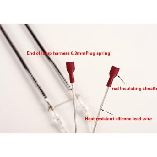 Electric oven heating tube Carbon fiber infrared heating tube Barbecue electric heating tube