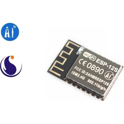 ESP-12S Ai-Thinker 2.4 GHz Wi-Fi module ESP8266EX Chip / Serial to WiFi / Wireless pass-through / AIoT Internet of things