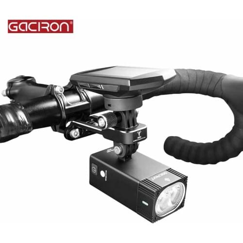 GACIRON H12 Bicycle light Mount Bracket Aluminum alloy Multifunction Camera\Bicycle computer Holder Adjustable Handlebar