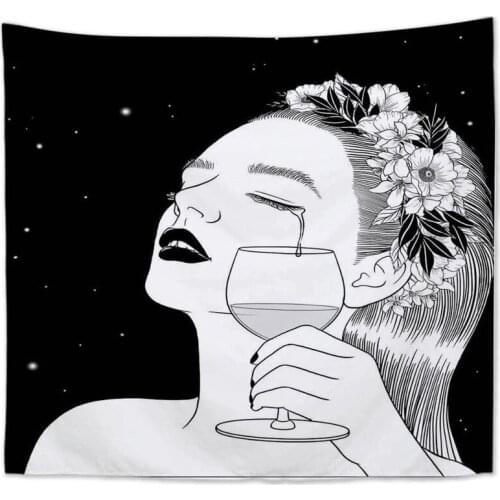 Tapestry Wall Hanging Moon Tapestry Hippie Decor Macrame Wall Hanging Link for USA Dropper