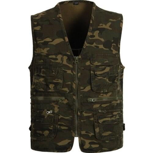 New 2020 Camouflage Tactical Vest Men Multi Pocket Travel Photography Vests