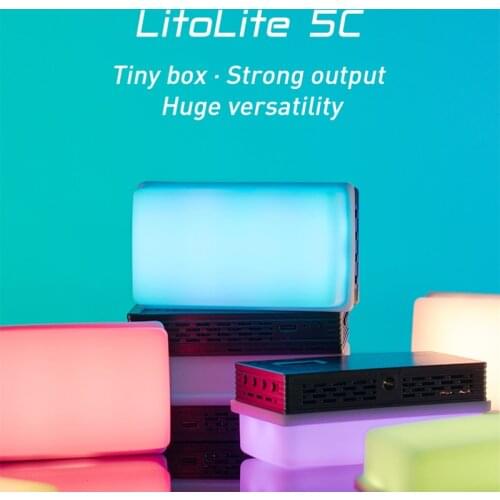 Nanlite LitoLite 5C Pocket RGB LED Fill Light 3200K-5600K 2400mAh Portable Magentic Outdoor Video Photography Lighting Lamp