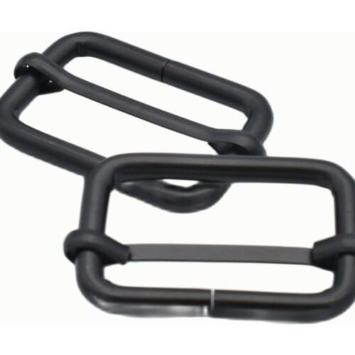32mm Black Adjustable Belt Buckle Slide Buckles Rectangle Metal Purse clasp Buckle Bag Strap Buckle Handbag Webbing Hardware